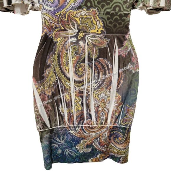 𝅺MI Manci Sexy Slinky Print Dress Size S- NWOT - Picture 4 of 11